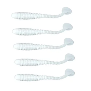 Señuelo de Silicona SL30 100mm Gr X 5 Unidades Blanco Liso