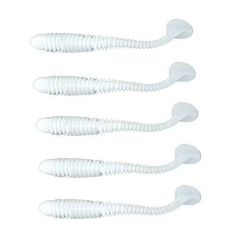 Señuelo de Silicona SL30 100mm/5 Gr X 5 Unidades Blanco Liso