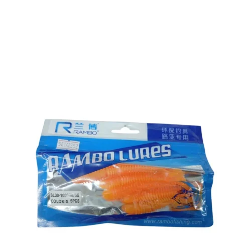 SEÑUELO DE SILICONA SL30 100MM/5GR X 5 UNIDADES NARANJA (108108) - 1 SEÑUELO DE SILICONA SL30 100MM/5GR X 5 UNIDADES NARANJA (108108)