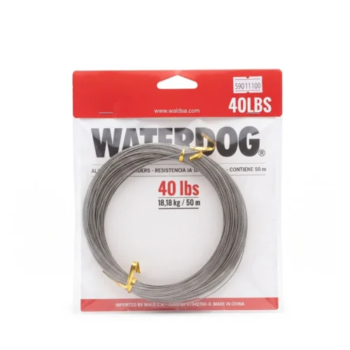 Cable de Acero Waterdog 40Lbs Bobina X 50mts
