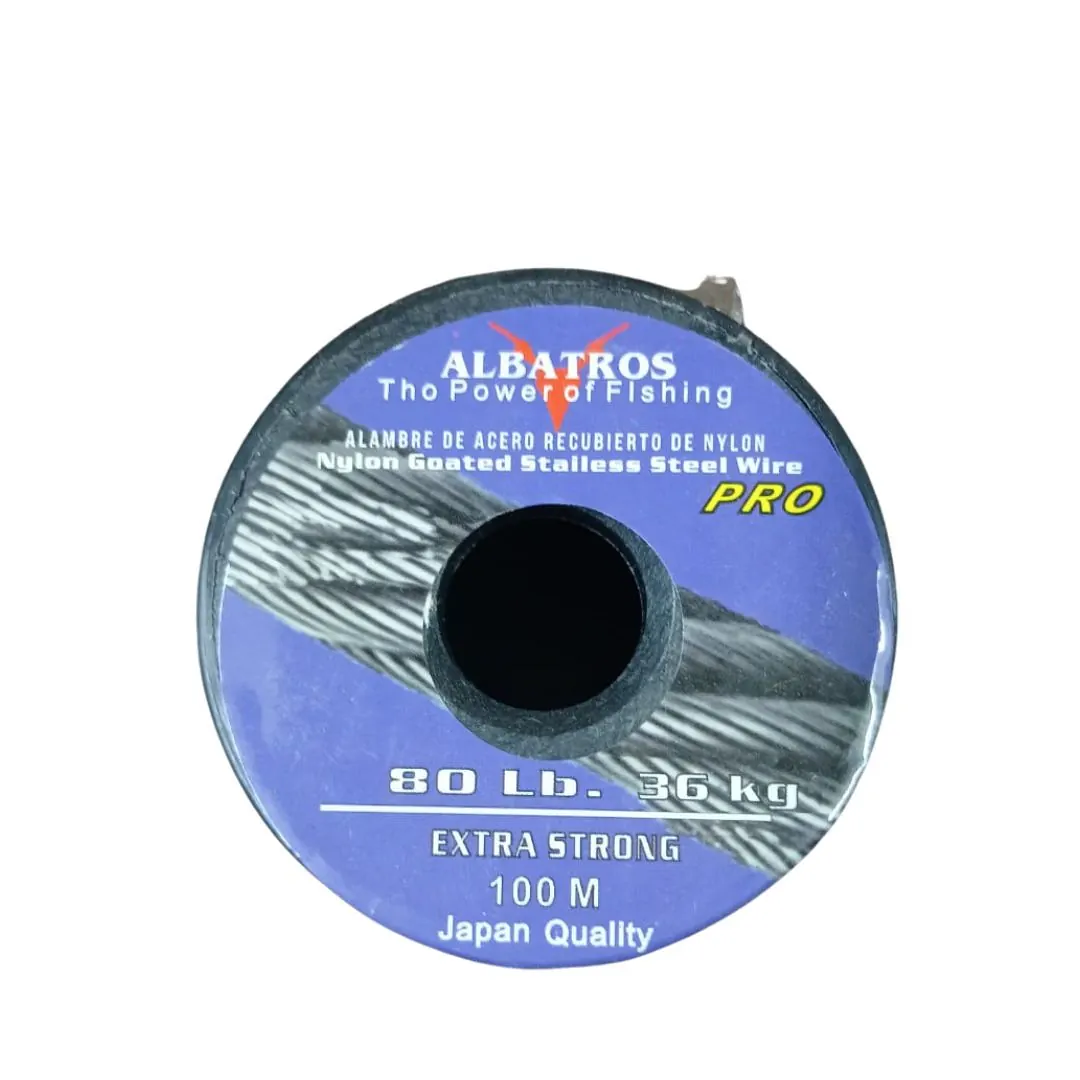 Cable de Acero Albatros 80Lbs Bobina X 100mts Cable de Acero Albatros 80Lbs Bobina X 100mts