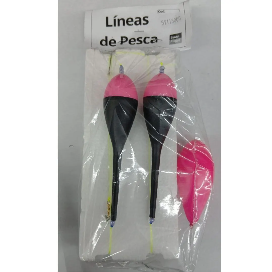 Linea Flote B.p 2 Boyas Chupetonas M1004 + Puntera para Pejerrey - 1 Linea Flote B.p 2 Boyas Chupetonas M1004 + Puntera para Pejerrey