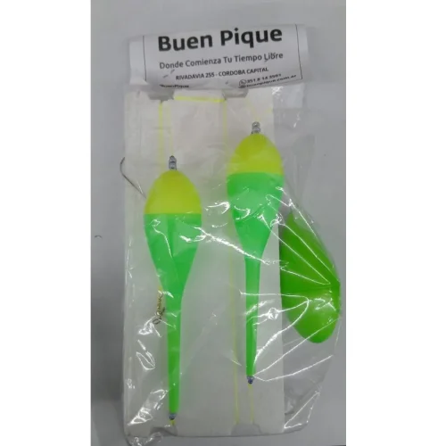 Linea Flote B.p 2 Boyas Chupetonas M1004 + Puntera para Pejerrey - 2 Linea Flote B.p 2 Boyas Chupetonas M1004 + Puntera para Pejerrey