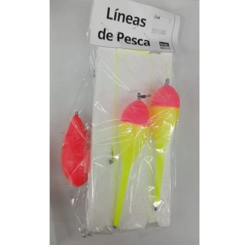 Linea Flote B.p 2 Boyas Chupetonas M1004 + Puntera para Pejerrey - 3 Linea Flote B.p 2 Boyas Chupetonas M1004 + Puntera para Pejerrey