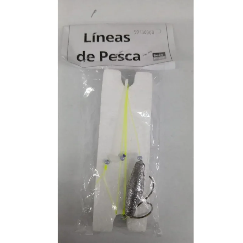 Linea Fondo B.p. para Carpa con Plomo Pasante y Rotativo. Plastico