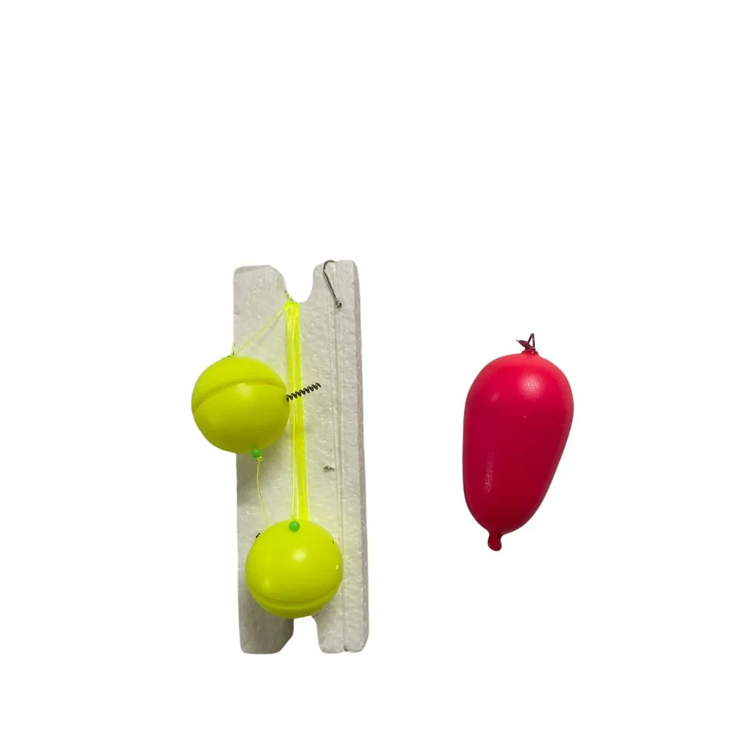 LINEA FLOTE B.P. YO-YO 30MM 2 BOYAS C/PUNTERO P/PEJERREY (CHIRIMBOLO) Linea Flote B.p. Yo Yo 30mm 2 Boyas con Puntero para Pejerrey Buen pique