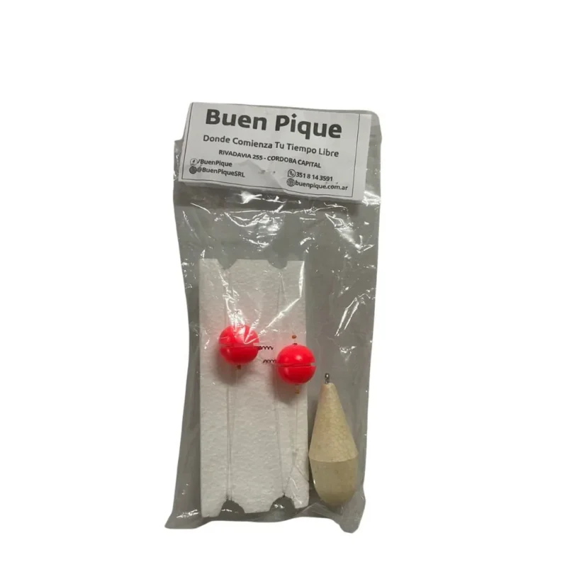 Linea Flote e.t. Yo-Yo 22mm 2 Boyas con Puntero Nº5 Blanco