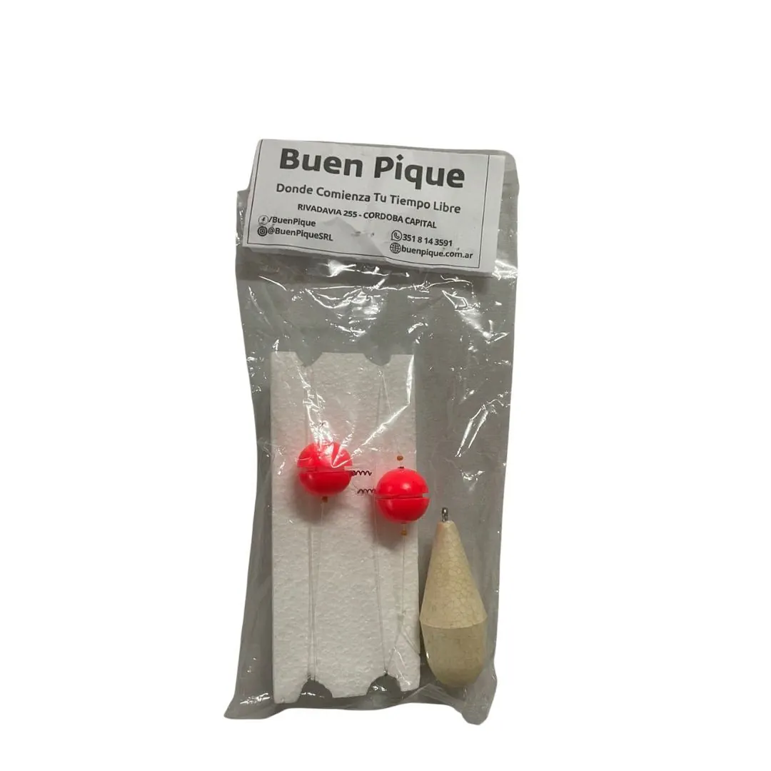 Linea Flote e.t. Yo-Yo 22mm 2 Boyas con Puntero Nº5 Blanco