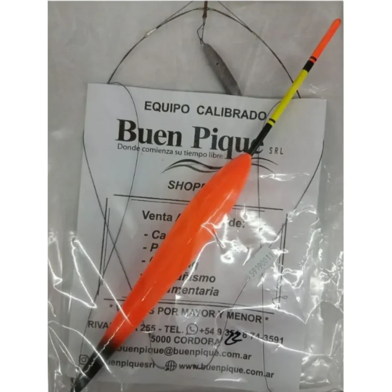 BALANCIN B.P. P/COMPETICION 22GRS 3 ALAMBRES - BOYA "META" ANZ.SASAME- C/SUSPENSION Y PLOMO