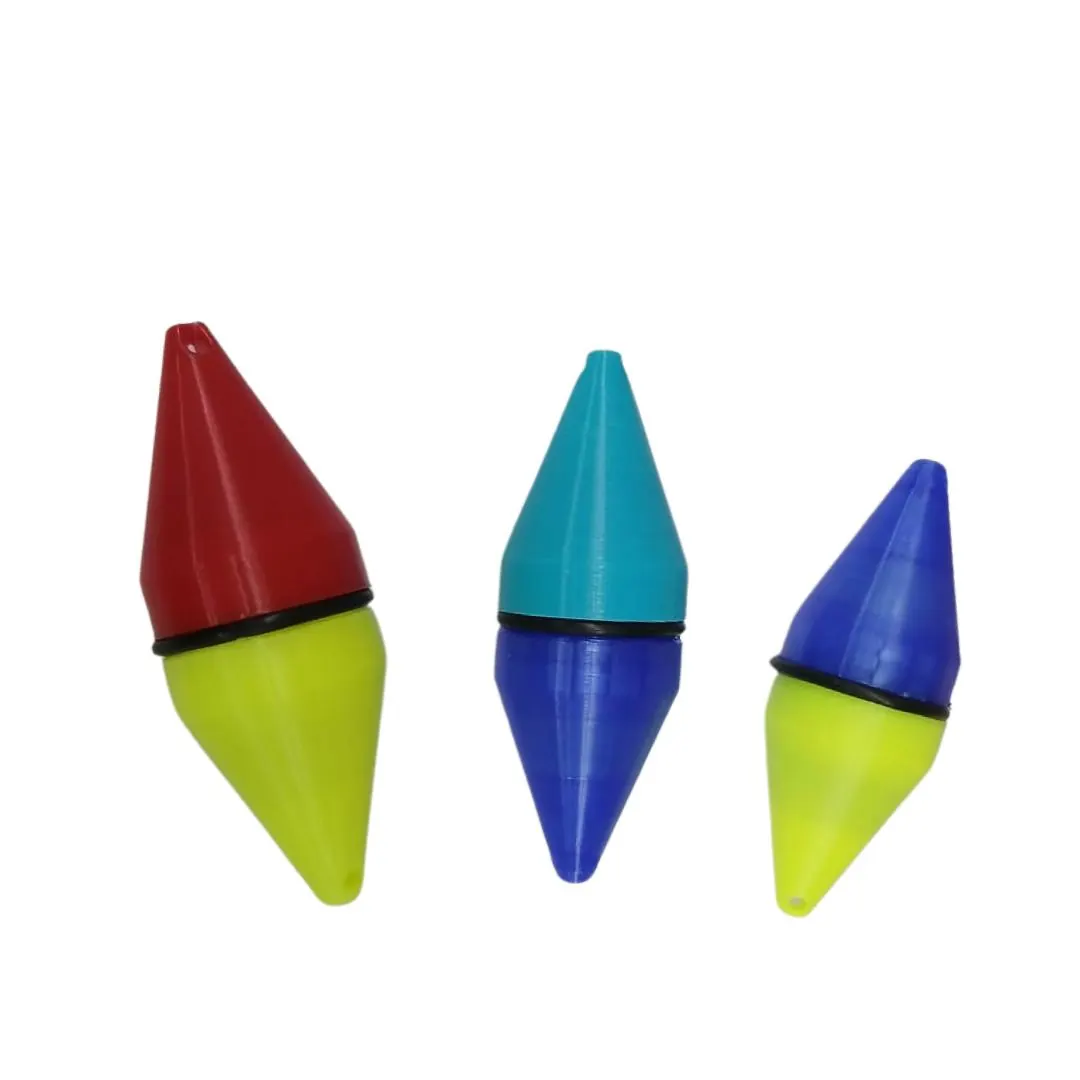 Boya Plástica Luminosa Rombo 8 Cm Con Pila 2032