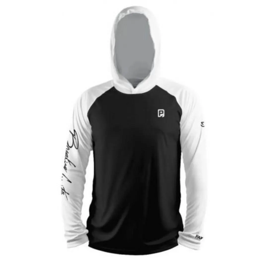 Remera Breaking Combinada Negro/Blanco con Capucha Manga Larga Uv 50 XS Payo