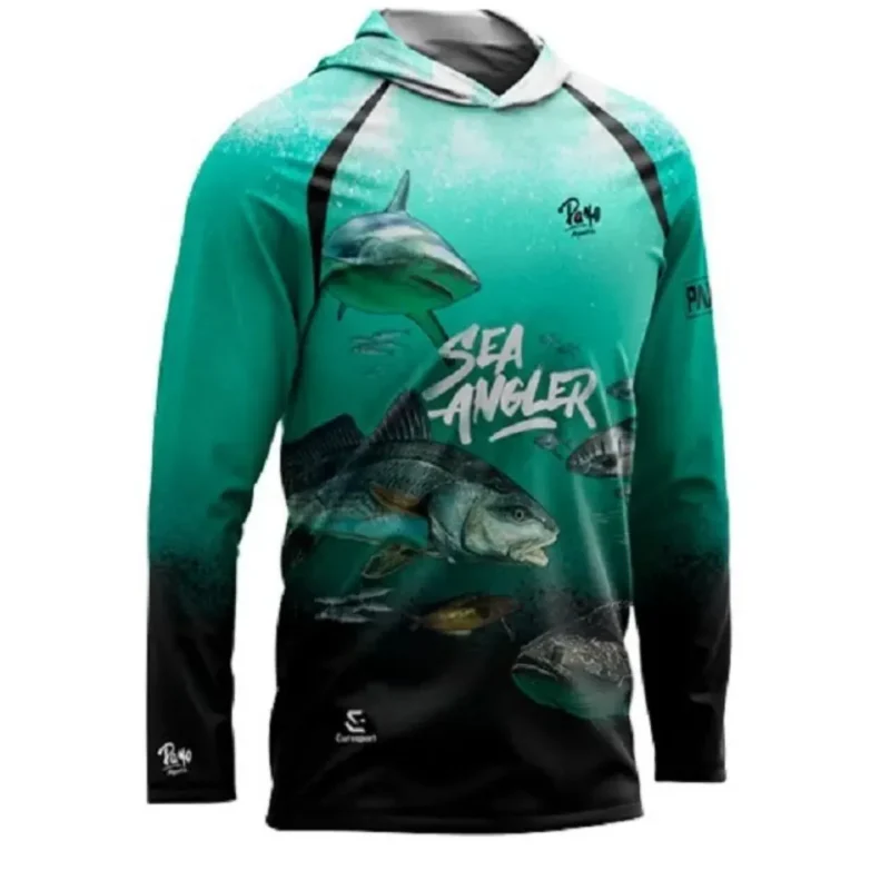 Remera Sea Angler Mar con Capucha C.1001P Manga Larga Uv S Payo