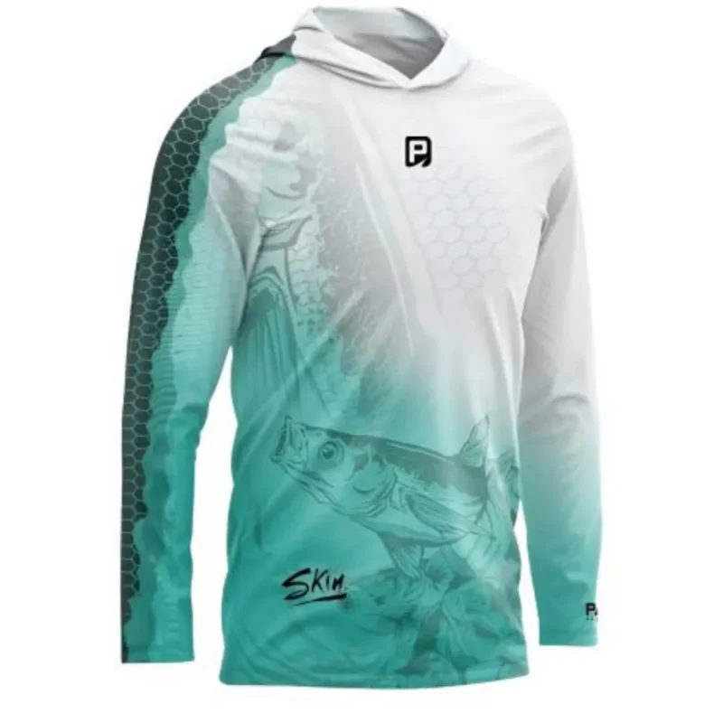 Remera Skin Pejerrey con Capucha C. Manga Larga Uv XS Payo