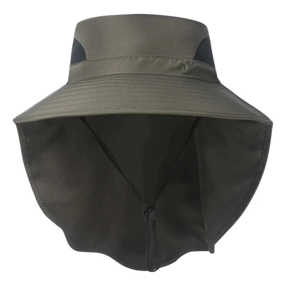 Gorro Discovery Pescador con Cubrenuca Verde
