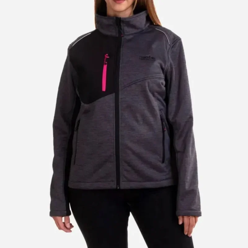 Campera Eureka Soft Shell con Capucha Mujer Gris XL Campera Eureka Soft Shell con Capucha Mujer Gris XL