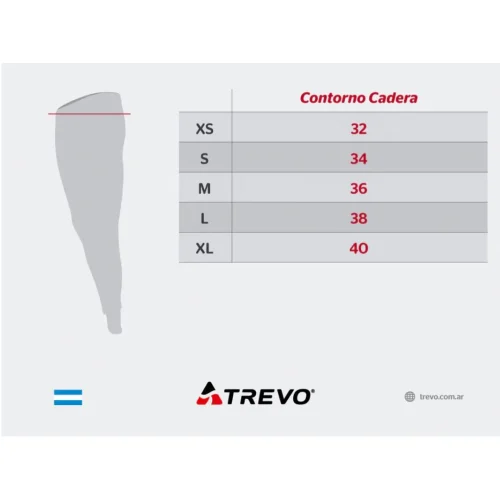 PANTALON TREVO TERMICO L´S BAMBOO T5/XXL NEGRO (IA0525)