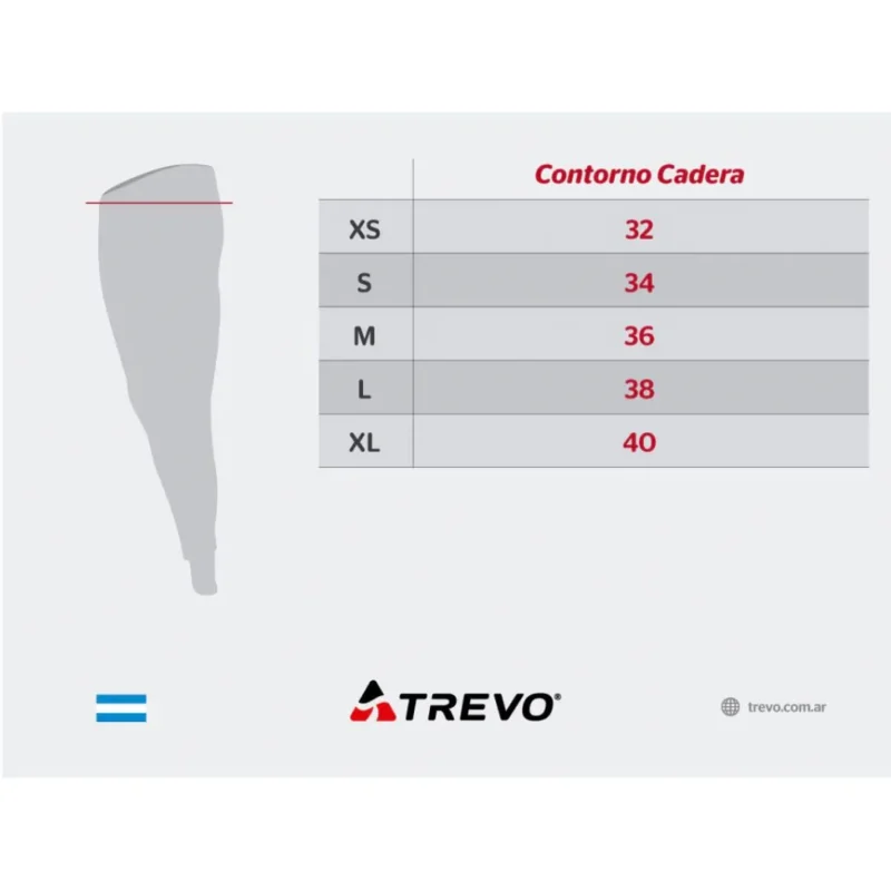 PANTALON TREVO TERMICO FRIZA L´S T0/XS NEGRO (IA0511)