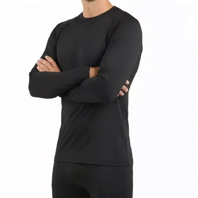 Remera Termica Hombre Bamboo Talle 1/S Negro (Ia0520) Trevo