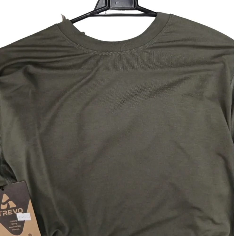 REMERA TREVO TERMICA M´S BAMBOO T1/S VERDE SECO (IA0520) Remera Termica Hombre Bamboo Talle 1/S Verde Seco (Ia0520) Trevo