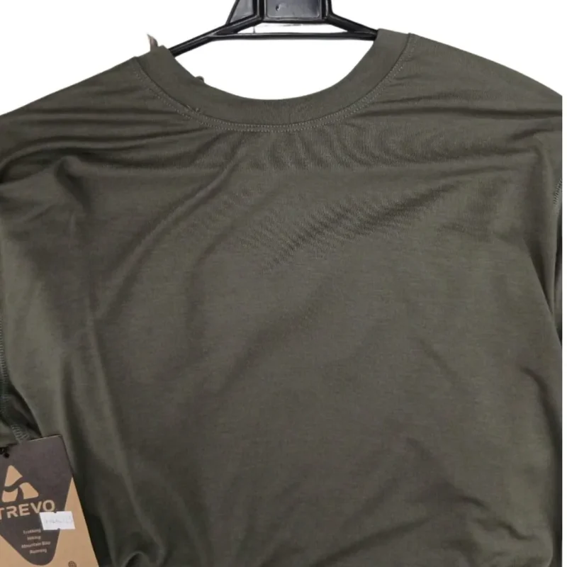 Remera Termica Hombre Bamboo Talle 1/S Verde Seco (Ia0520) Trevo