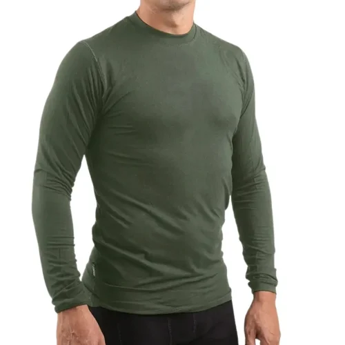Remera Termica Hombre Bamboo M/C Talle 3/L Verde Mus. (Ia0521) Trevo