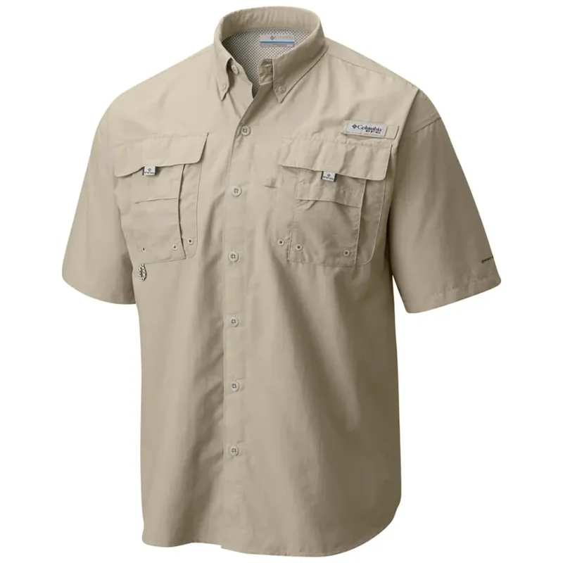 Camisa Columbia Bahama II Manga Corta Color Fossil