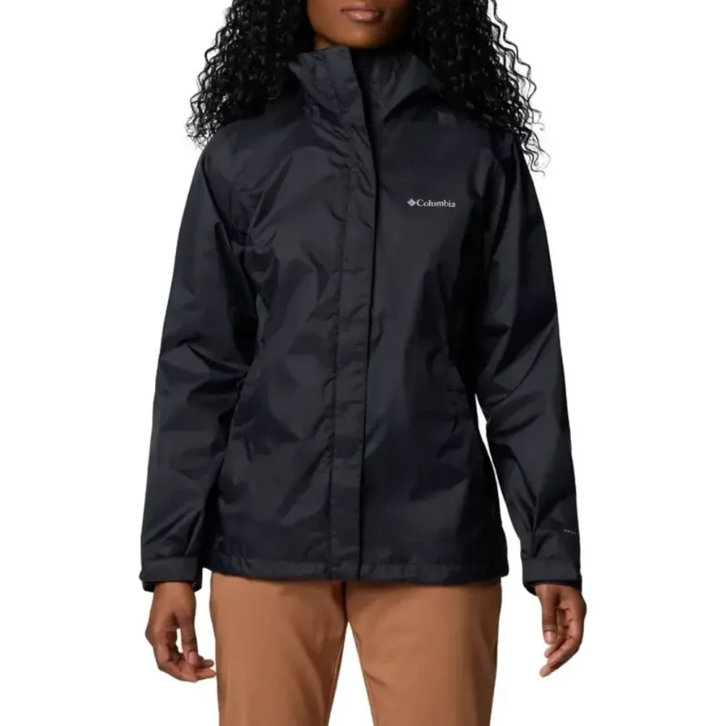 Campera Rompeviento Arcadia Ii Mujer Talle 0/XS Black Impermeable (Col21534111011) Columbia
