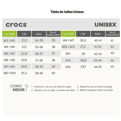 CALZADO CROCS CLASSIC T.M4/Nª 36 NEGRO (C10001-C001)
