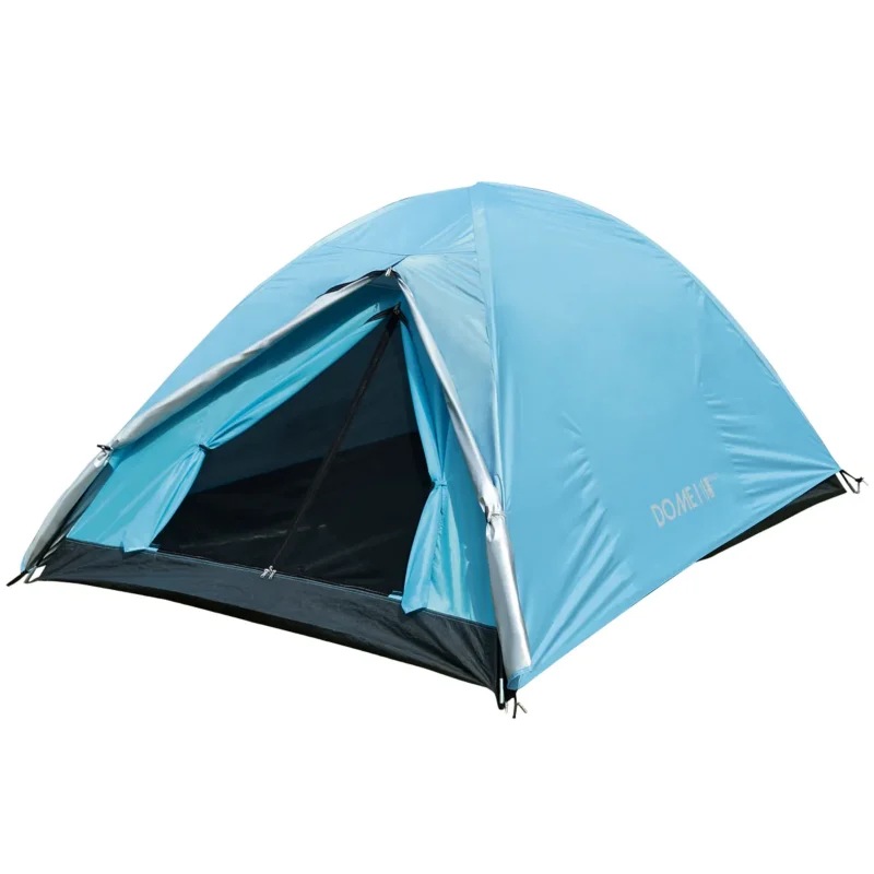 Carpa Waterdog Dome I Azul - 3 Carpa Dome I 250X150X105 Cm 2,5kg para 2 Pers con Abside Waterdog