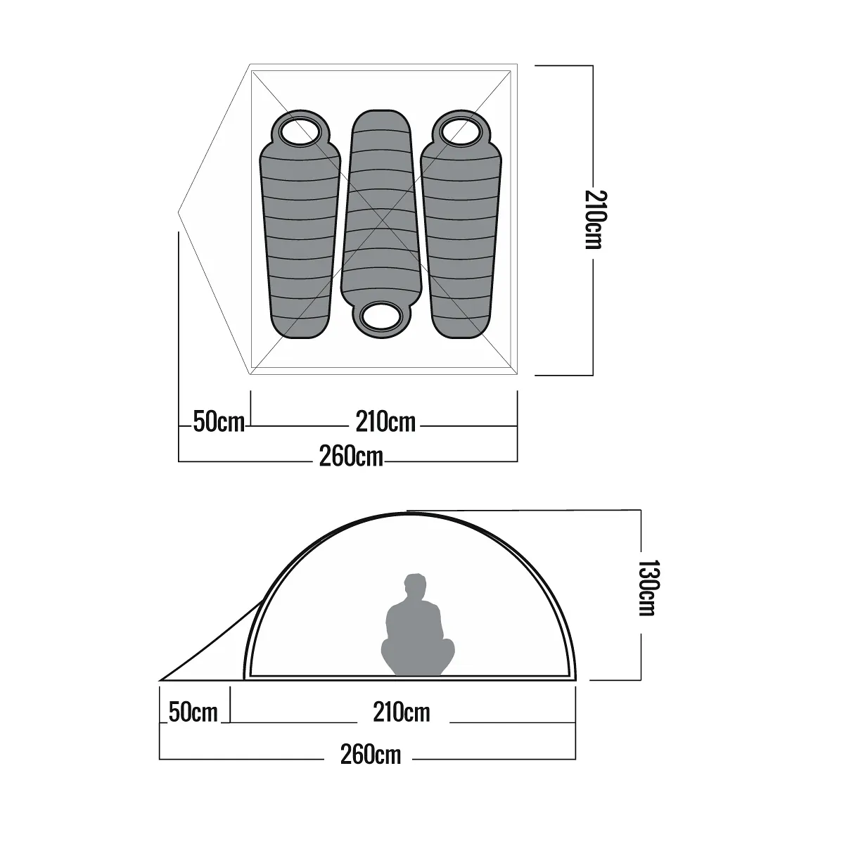 Carpa Waterdog Dome II Verde