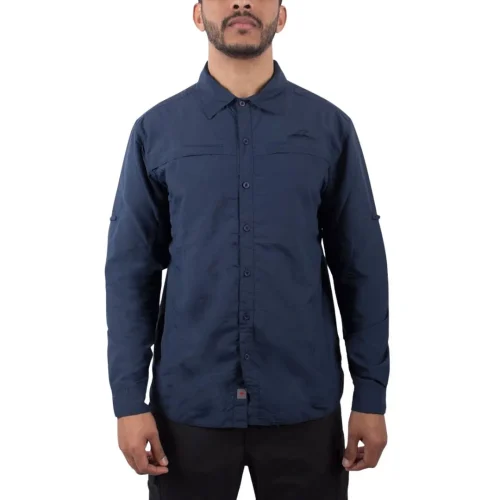 Camisa Montagne Trevor Hombre M/L T1/S Marino Montagne