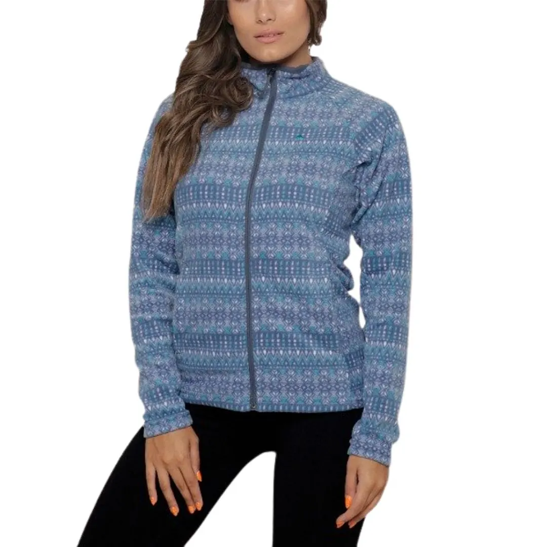 CAMPERA MTG CERYL MICROPOLAR L´S T1/S PRINT ALPINO LAVANDA - 1 Campera Micropolar Ceryl - Mujer - Talle S - Lavanda Montagne