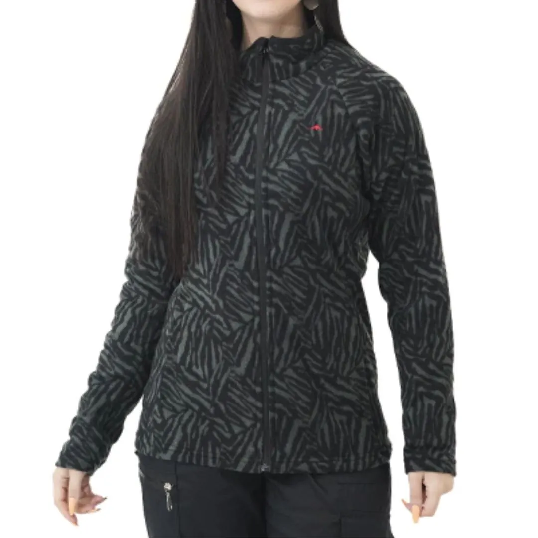 CAMPERA MTG CERYL MICROPOLAR L´S T48/L PRINT WILD NEGRO - 1 Campera Micropolar Ceryl - Mujer - Talle L - Negro Montagne