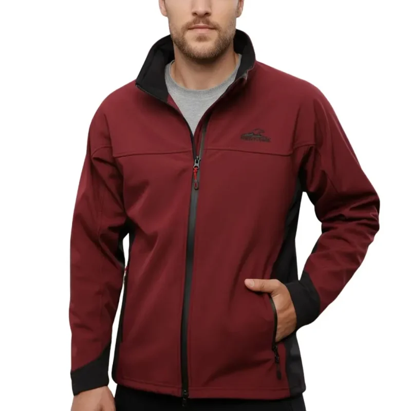 Campera Softshell Ewing Tec - Hombre - Talle L - Bordó Montagne
