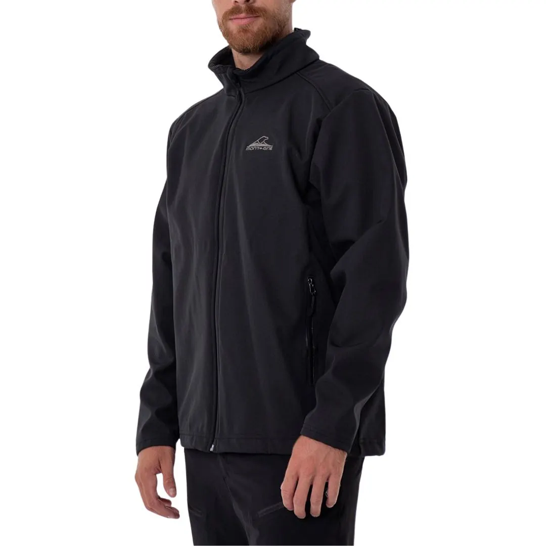 CAMPERA MTG THRON "SHARK SKING" SOFT SHELL TRICAPA M´S T1/S NEGRO - 1 Campera Montagne Thron "Shark Sking" Soft Shell Tricapa M´s Talle 1/S Negro Montagne