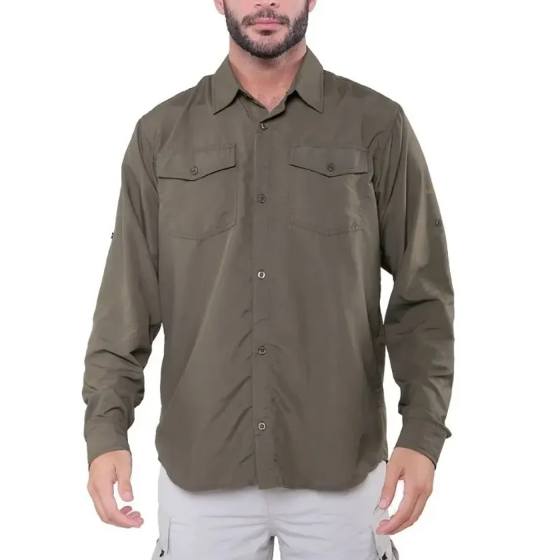 CAMISA MTG SYDNEY M/L C/PORTALENTES M´S T6/XXXL CAMUFLAJE - 1 Camisa Manga Larga Sydney - Hombre - Talle XXXL - Camuflado Montagne