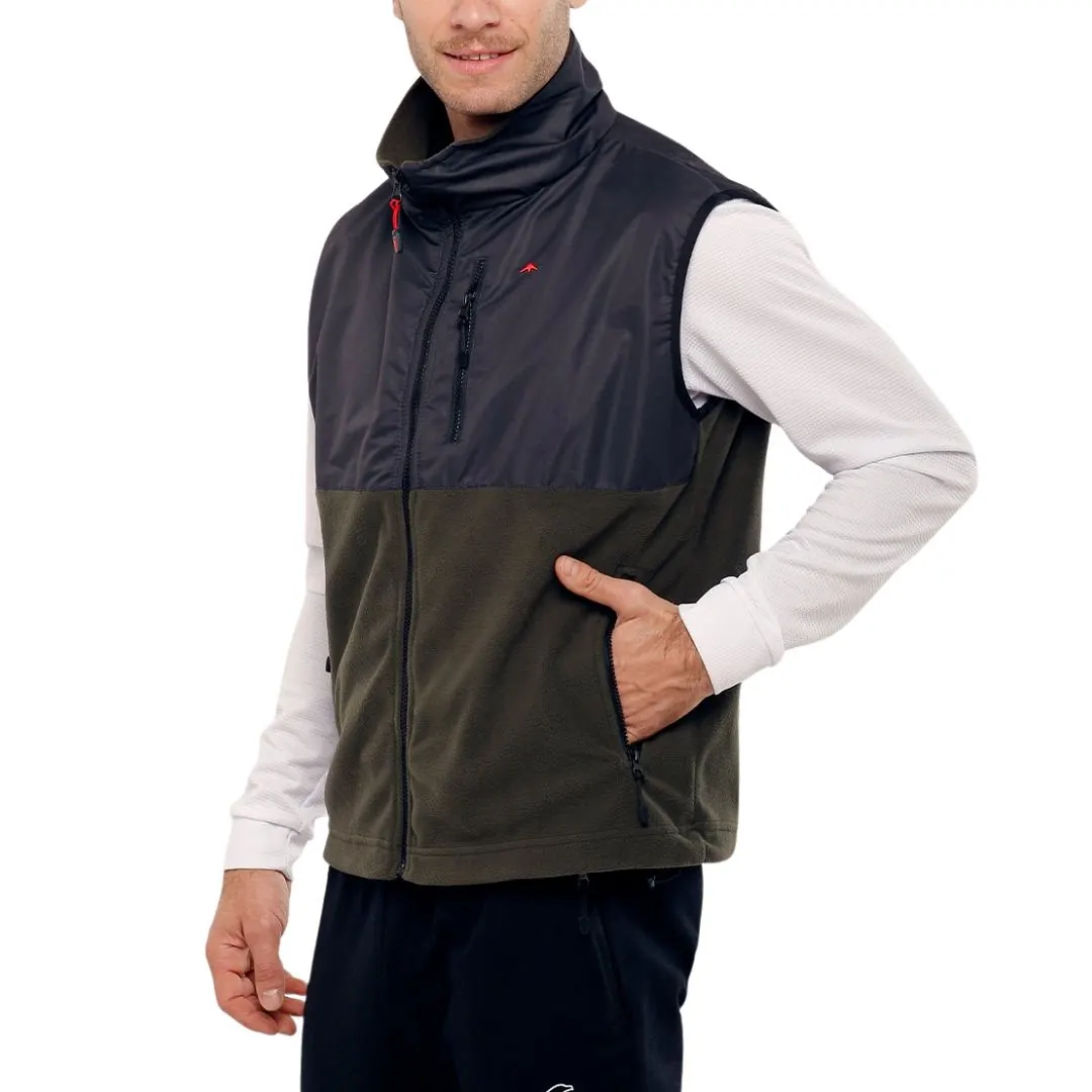 CHALECO MTG EIGER MICROPOLAR M´S T2/M VERDE MOSS - 1 Chaleco Micropolar Eiger - Hombre - Talle M - Verde Oscuro Montagne