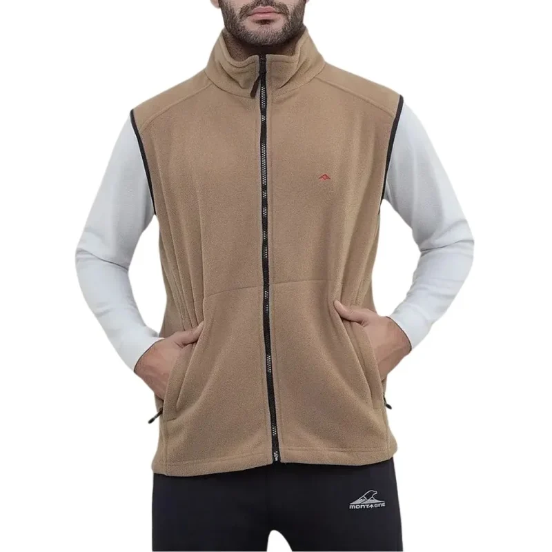 CHALECO MTG AMARO MICROPOLAR M´S T2/M TOSTADO - 1 Chaleco Micropolar Amaro - Hombre - Talle M - Tostado Montagne