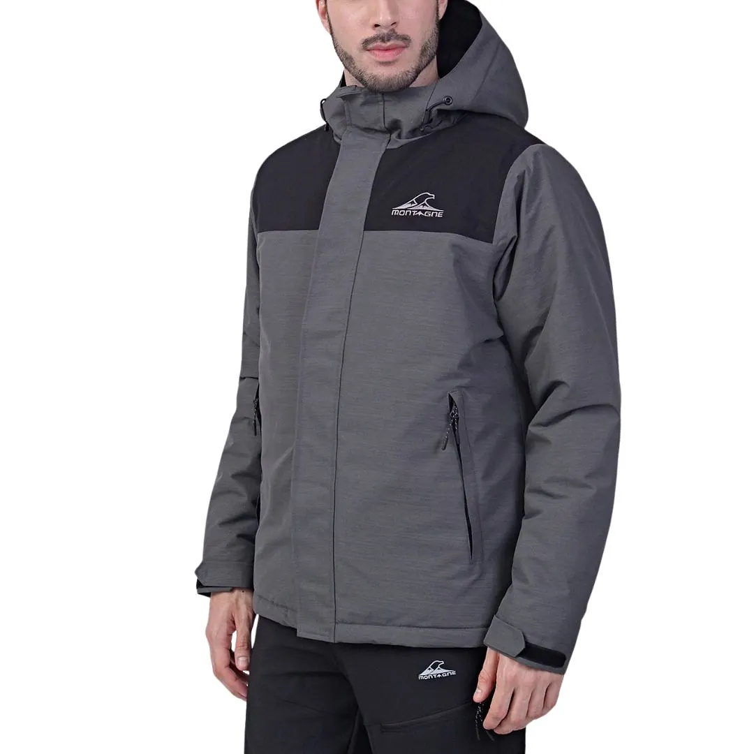 Campera Impermeable Liam - Hombre - Talle L - Negro Montagne