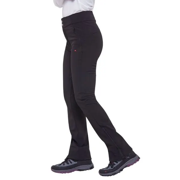 Pantalon Montagne Gaynor Soft Shell Tricapa Mujer T44/S Negro con Trampa Montagne
