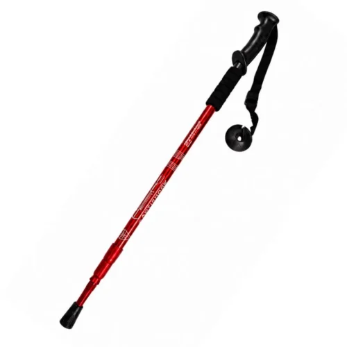 BASTON TREKKING ANTISHOCK CLASICO ROJO ALUM. 1,35MTS (BTX2-6) Baston Trekking Antishock Clasico Rojo Alum. 1,35mts Sin marca