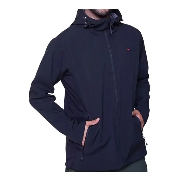 Campera Montagne Ivor con Capucha Hombre Soft Shell T1/S Negro Montagne