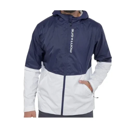 CAMPERA MTG DAVOS "ROMPEVIENTO C/RED" M´S T4/XL MARINO/BLANCO Campera Montagne Davos Rompeviento con Red Hombre T4/XL Marino/Blanco Montagne