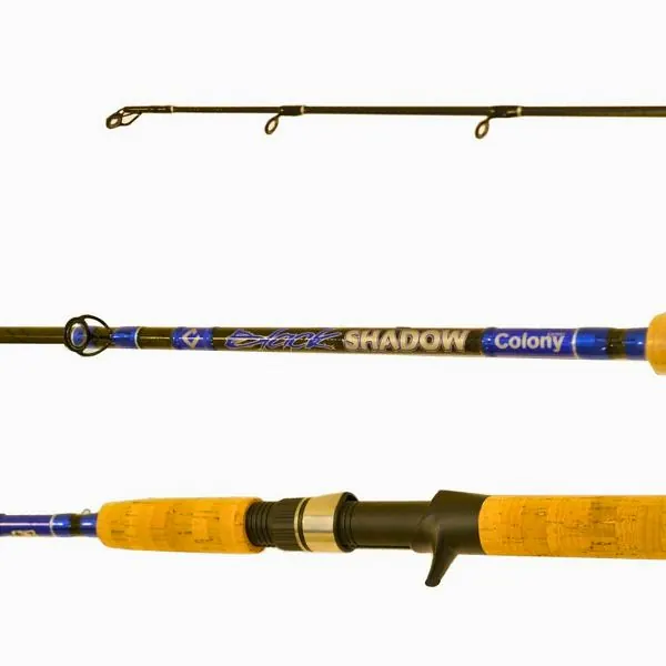 CAÑA COLONY BLACK SHADOW 2.30MTS 2T 20-50LBS "C/GATILLO" "TROLLING" 2665-732 Caña 2 Tramos Baitcasting Black Shadow 2.30mts 20-50Lbs Trolling 2665-732 Colony