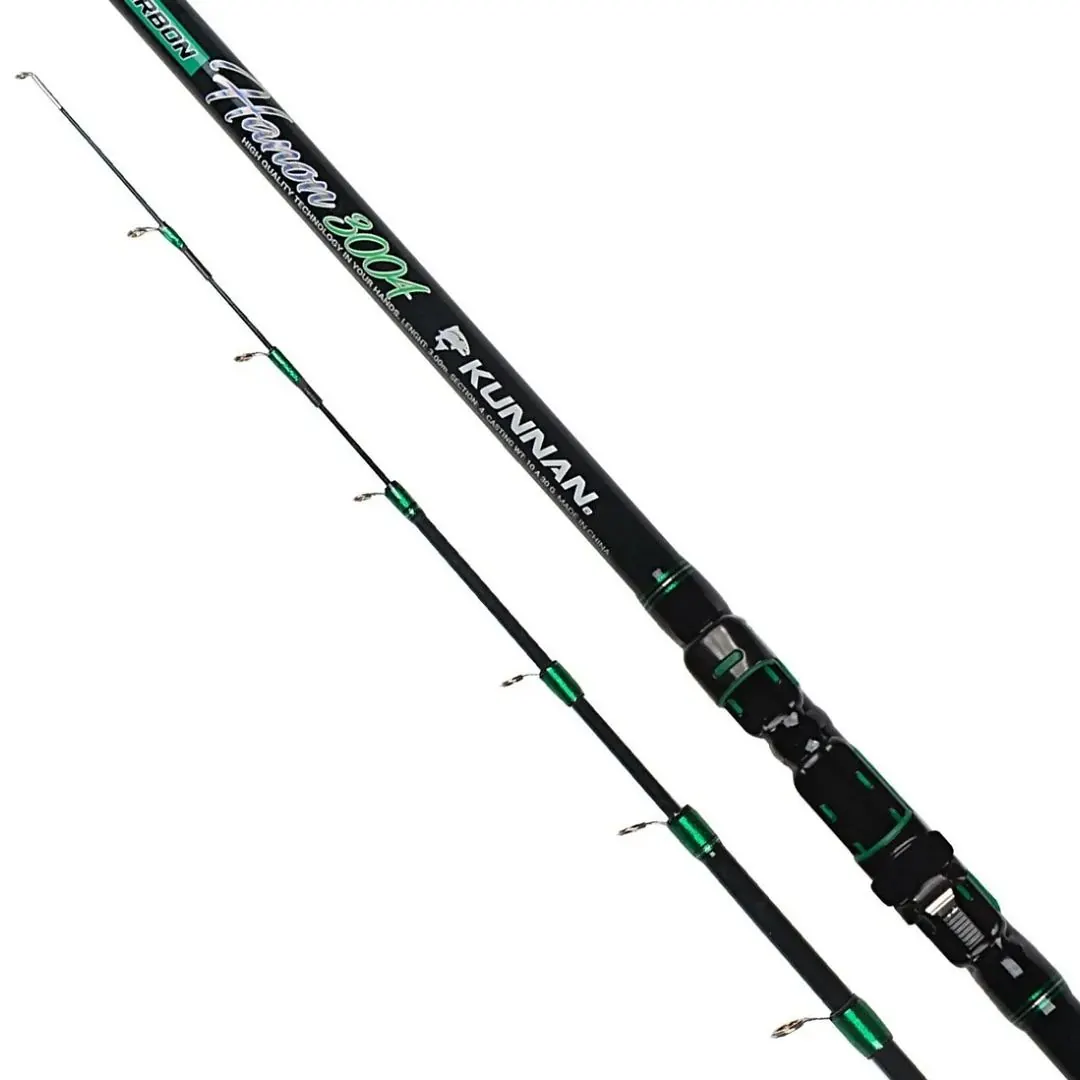CAÑA KUNNAN HANON 3,30MTS TEL 4SECC. 10-30GRS P/PEJERREY (HANON3304) CARBONO