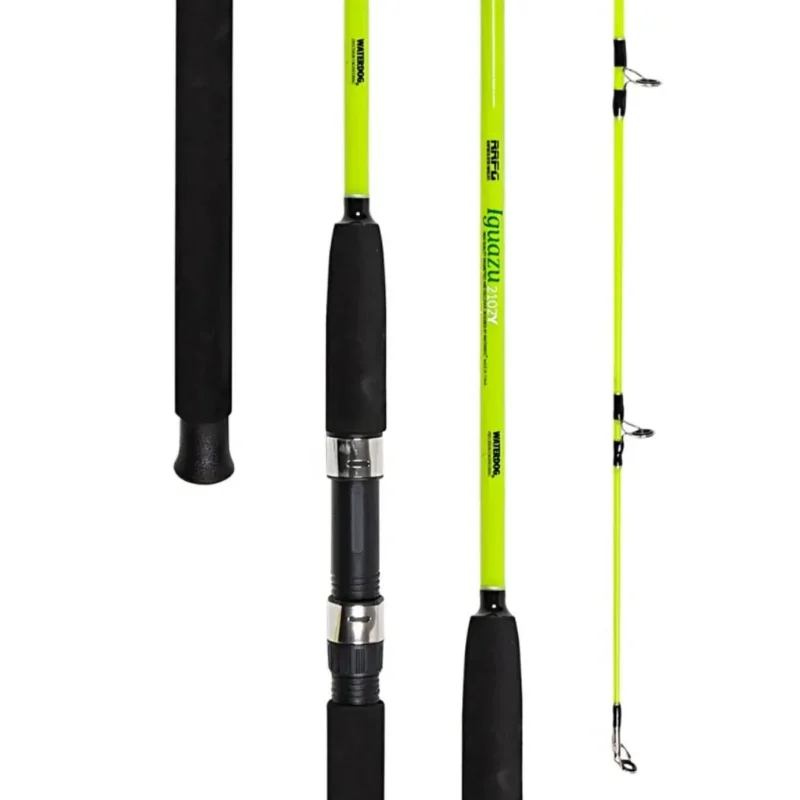 Caña 2 Tramos Iguazu Amarilla 2,40mts 30-40Grs para Carpa Waterdog