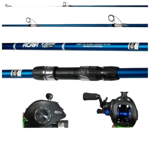 COMBO BAIT CAÑA KUNNAN ATRIA 1,98MT 1T 10-17LBS + REEL WATERDOG VEZEL 204L ZURDO 3+1RUL 6,3:1 Combo Baitcasting Caña Kunnan Atria 1,98Mt 1 Tramo 10-17Lbs + Reel Waterdog Vezel 204L Zurdo 3+1Rul Lexus
