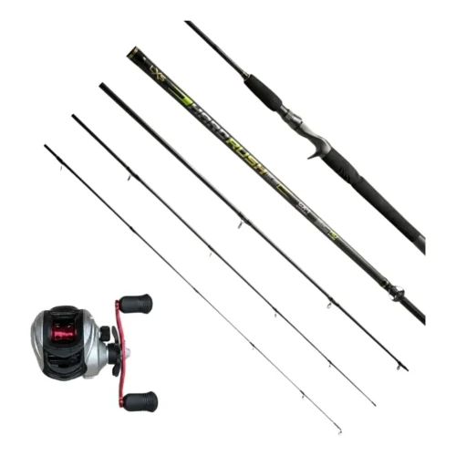 COMBO BAIT CAÑA HARD RUSH + REEL GOUKI II ZURDO ((BO-HRUS661-GOU2Z) Combo Baitcasting Caña Hard Rush + Reel Gouki II Zurdo Lexus