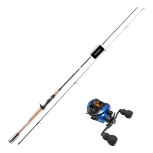 Combo Baitcasting Daiwa Caña Crossfire + Reel Lxs Kaiju Gold Zurdo