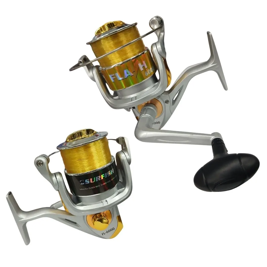 Reel Surfish Frontal Flash 3000 3Rul 0.40-110Mts Rg: 0,0:1 "C/Nylon" (Flash3000) - 1 Reel Surfish Frontal Flash 3000 3Rul 0.40-110Mts Rg: 0,0:1 "C/Nylon" (Flash3000)